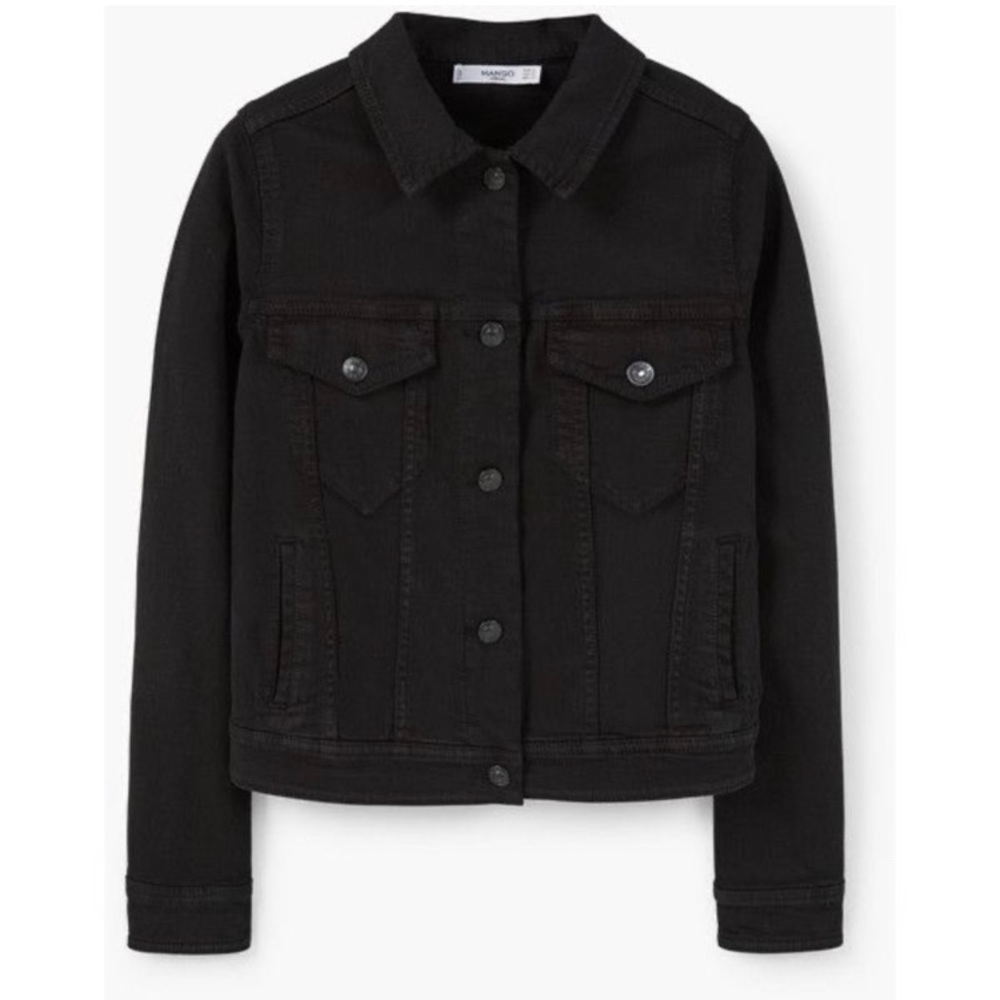 MANGO black jean jacket